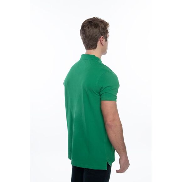 Men's Classic Fit Short Sleeve Polo Shirt, Green, XXL - Picture 2 of 3